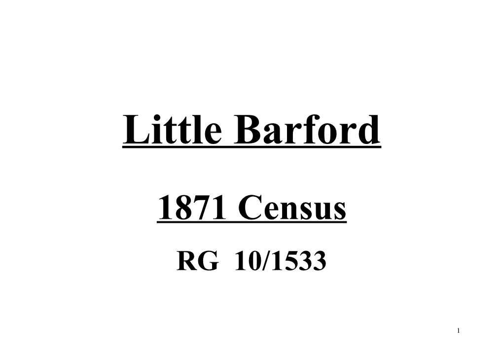 Little Barford