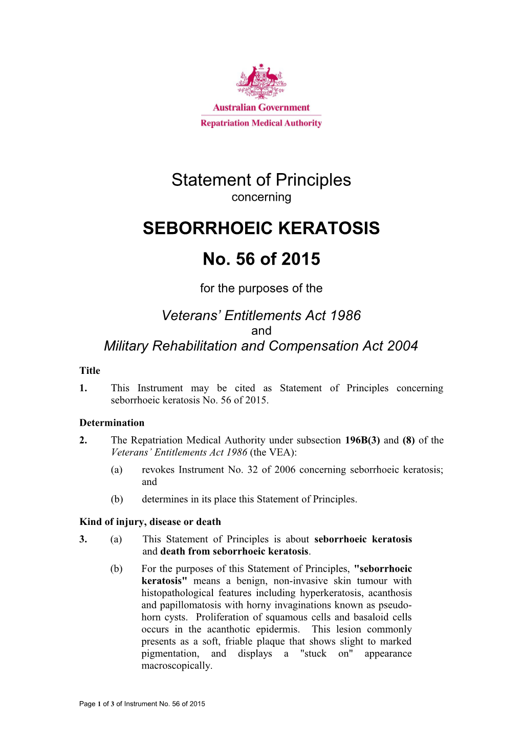 Seborrhoeic Keratosis