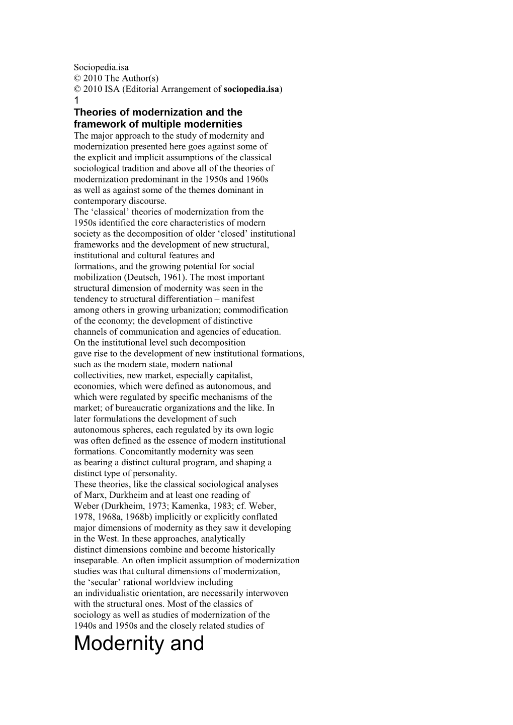 2010 ISA (Editorial Arrangement of Sociopedia.Isa)