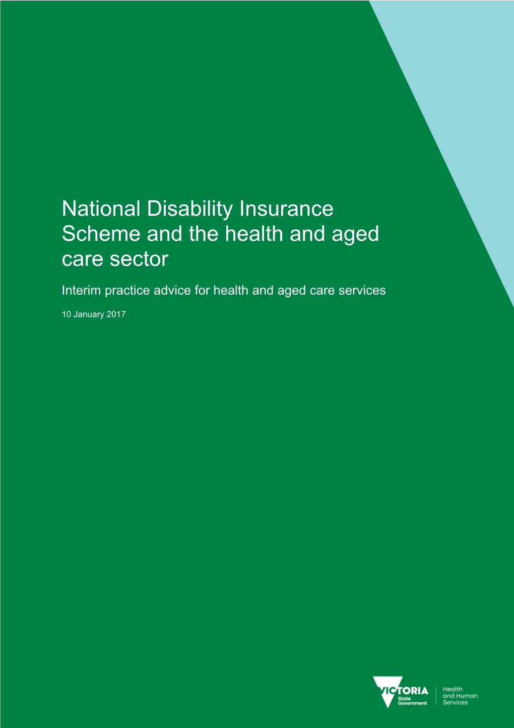 NDIS Practice Advice for Health and Aged Care Sector