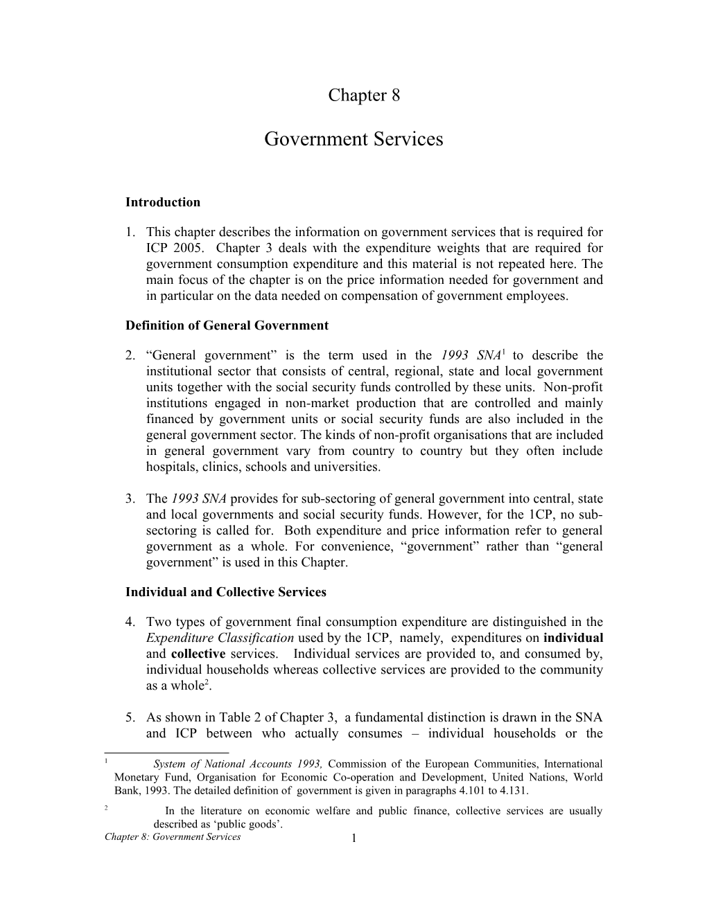 Chapter 8: Government Services