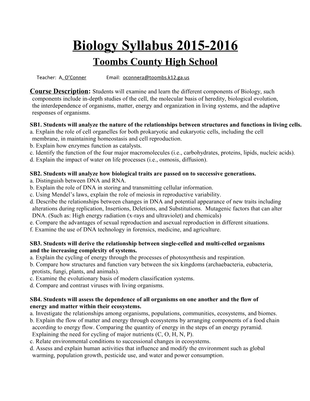 Toombs County High School