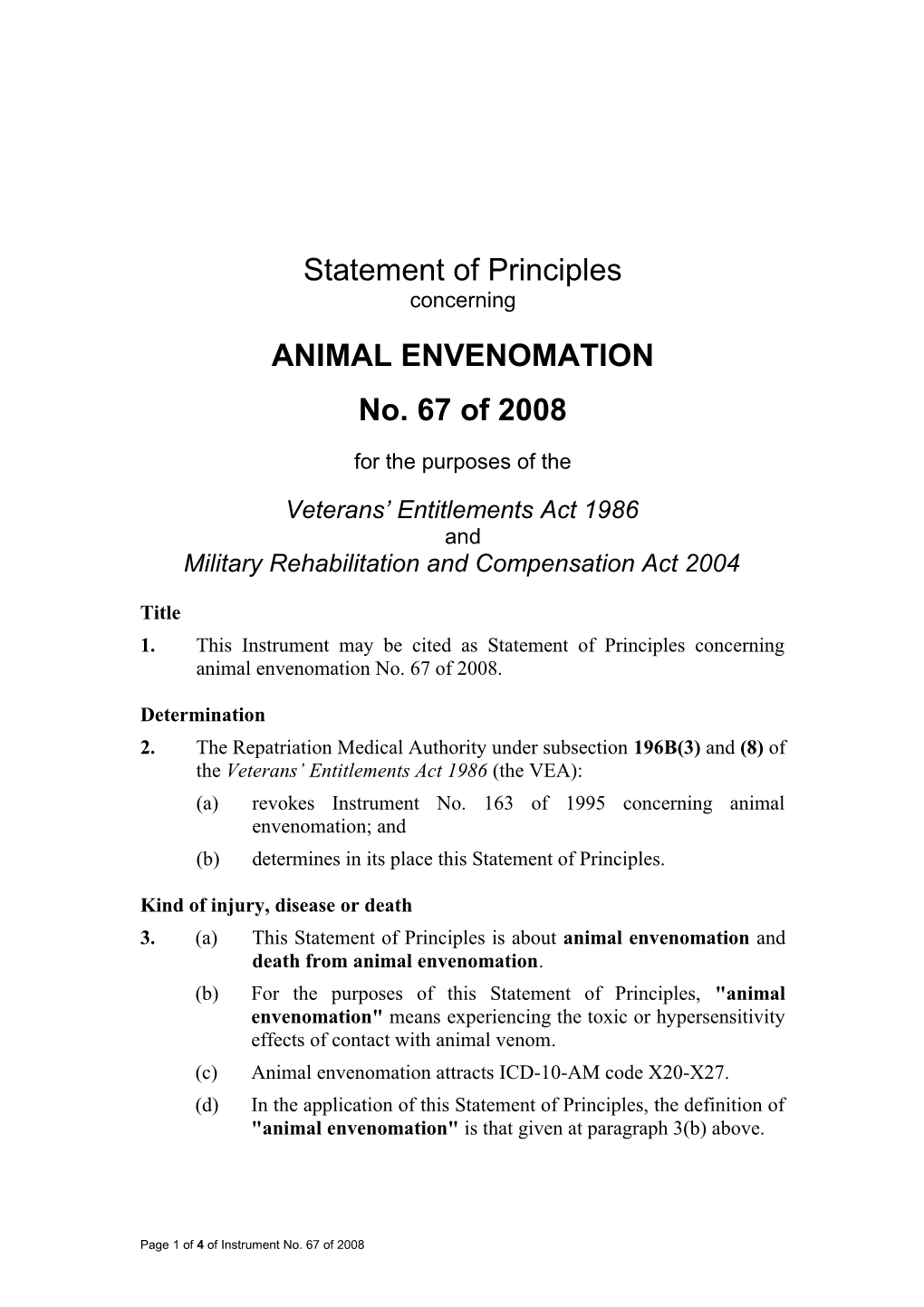 Animal Envenomation