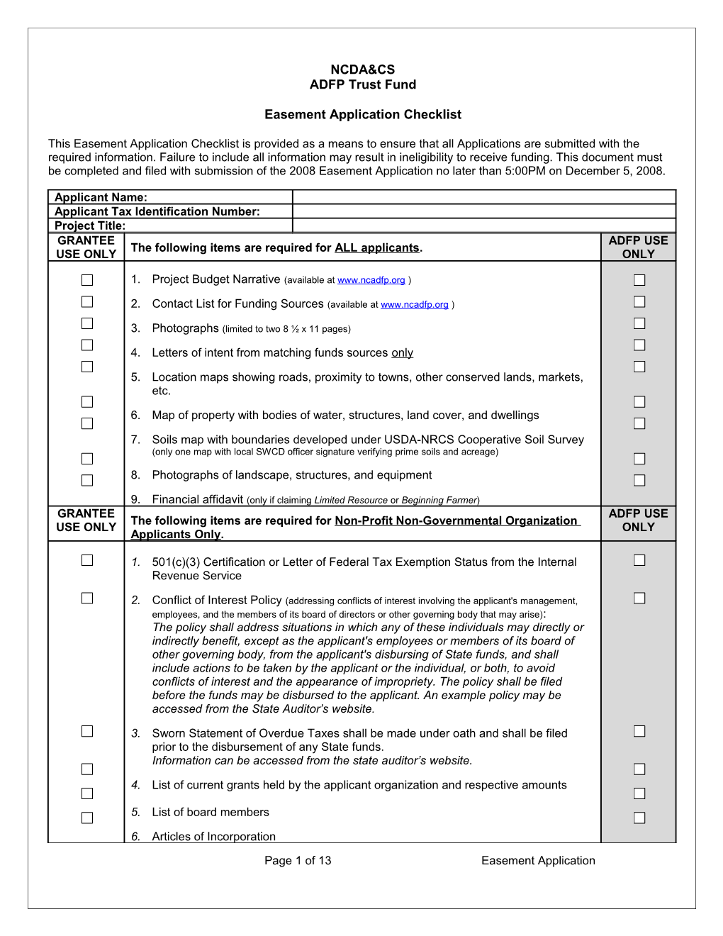 NC Department of Agriculture & Consumer Services