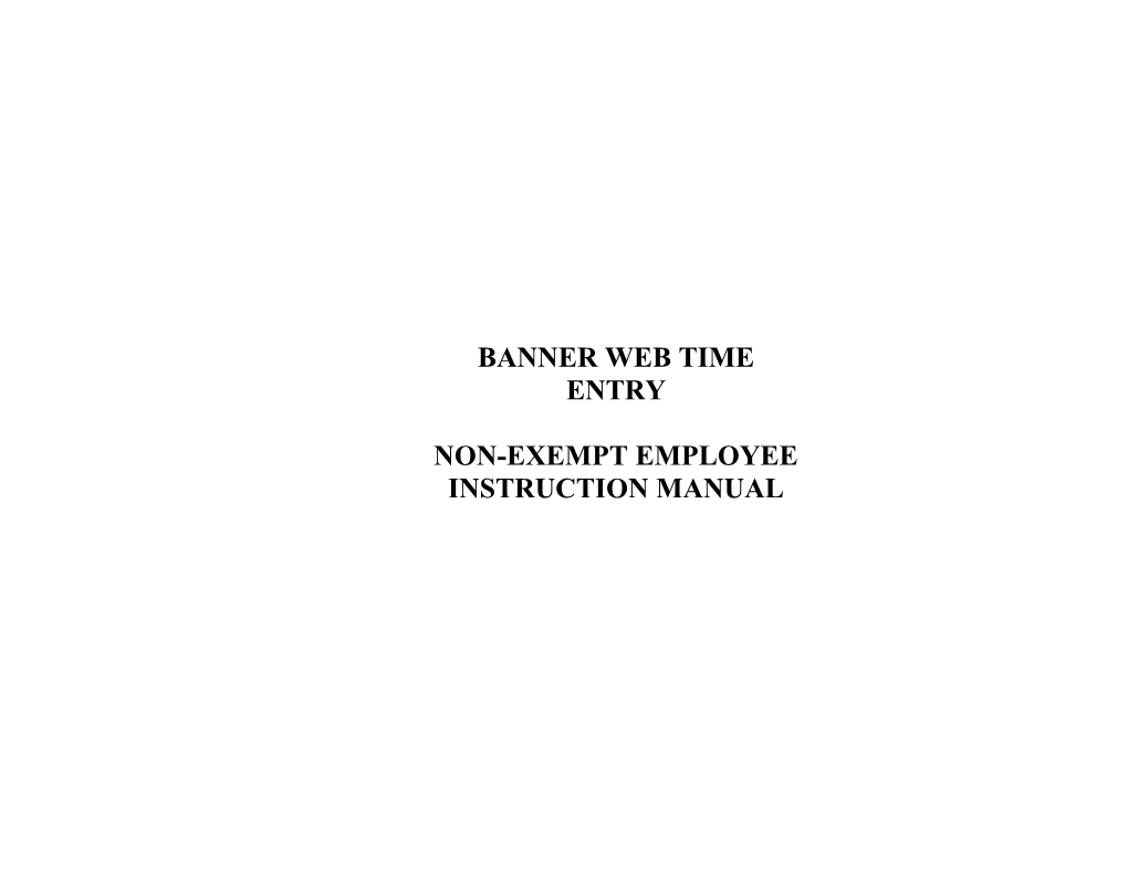 Non-Exempt Employee