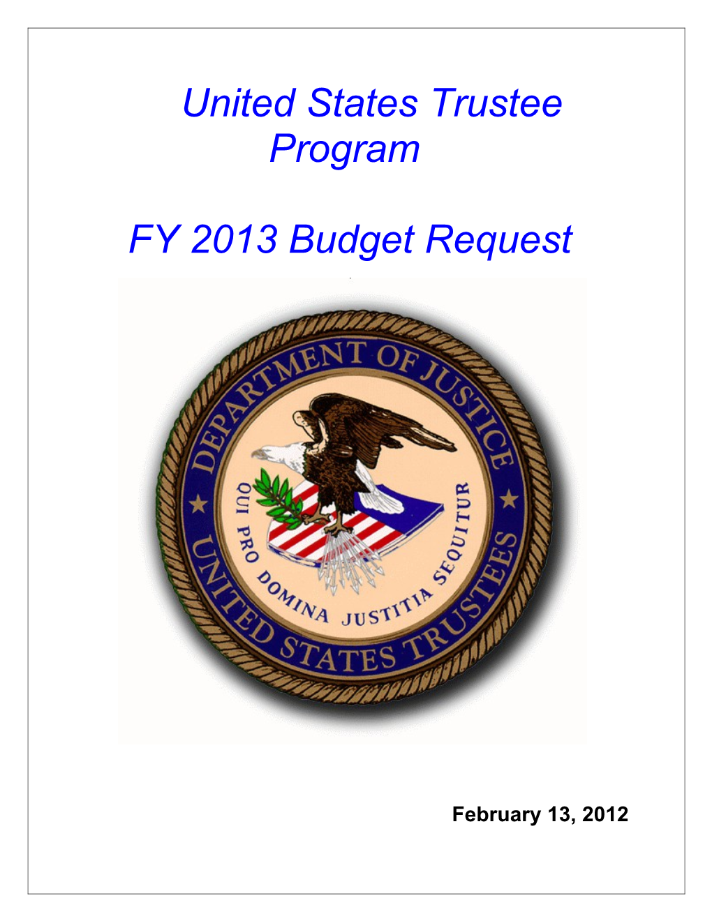 United States Trustee Program