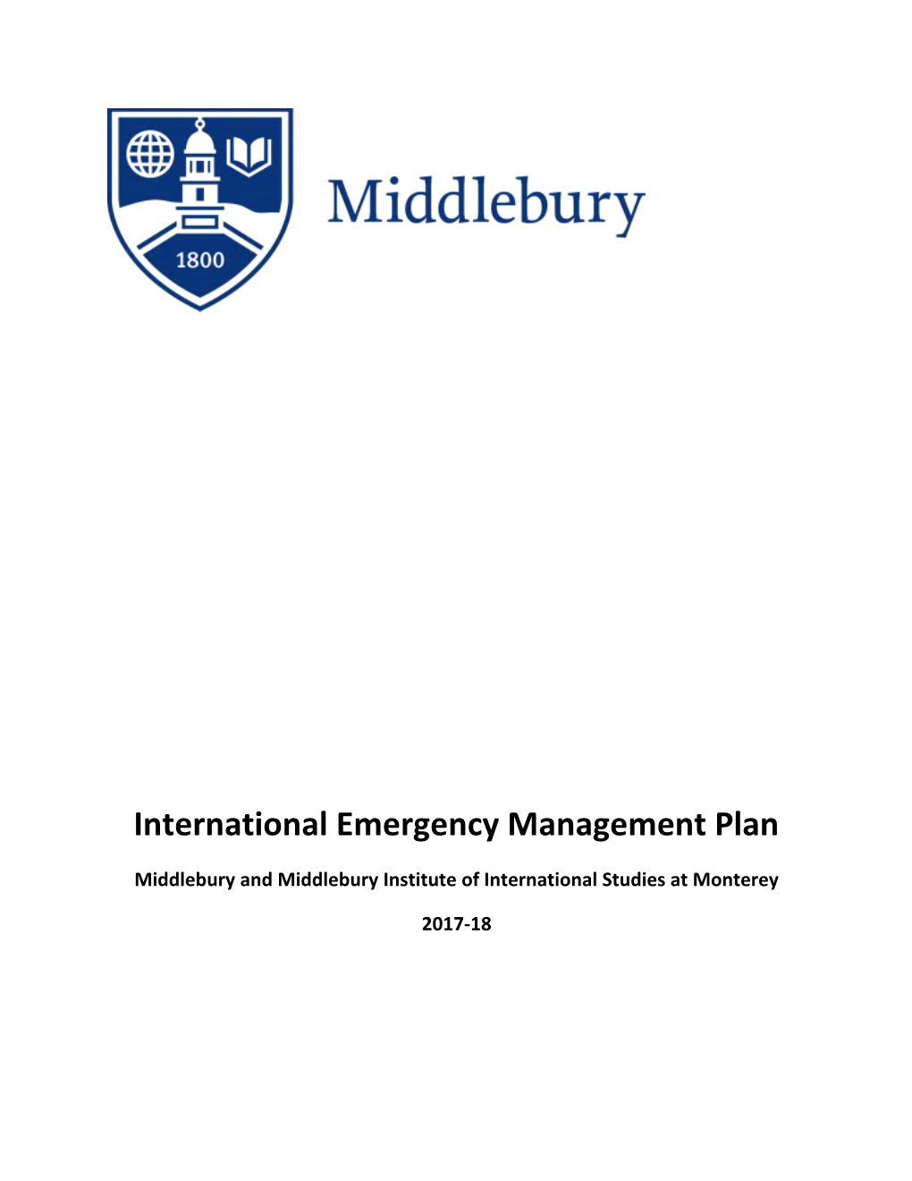 International Emergency Management Plan