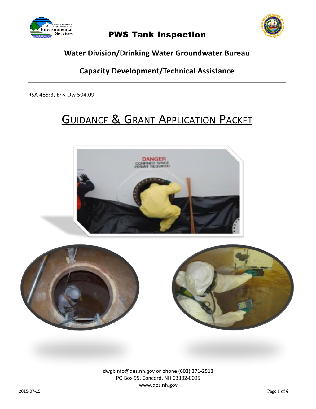 Water Division/Drinking Water Groundwater Bureau