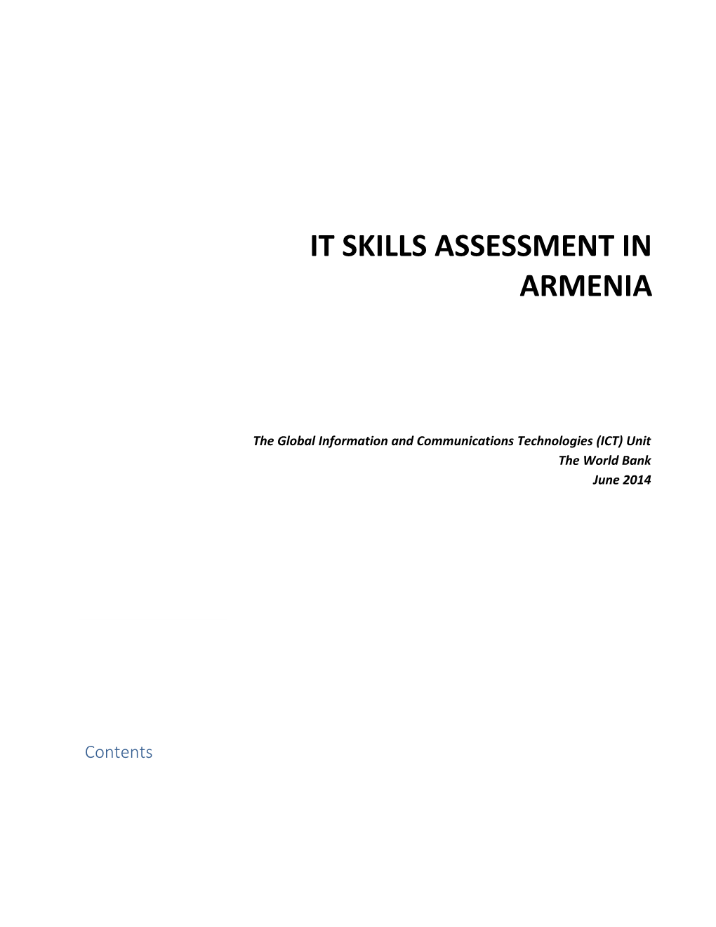 1.Overview of the It and High-Technology Sector in Armenia