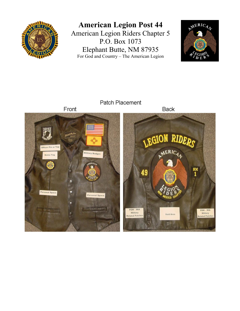 Wearing of Patches