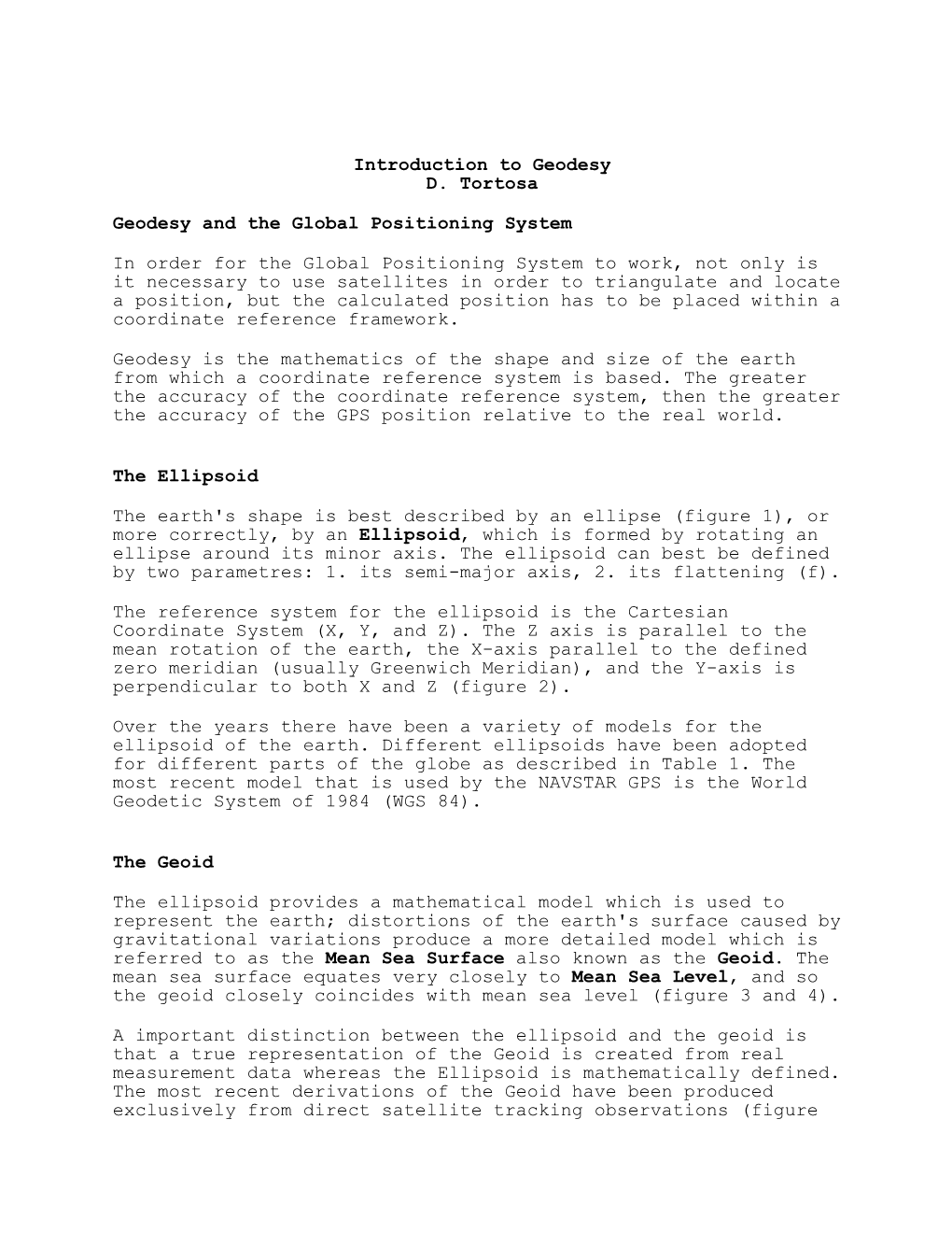 Introduction to Geodesy