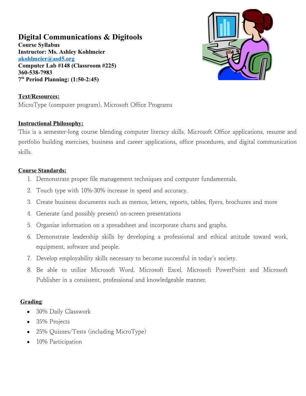 Course Syllabus-Information Processing