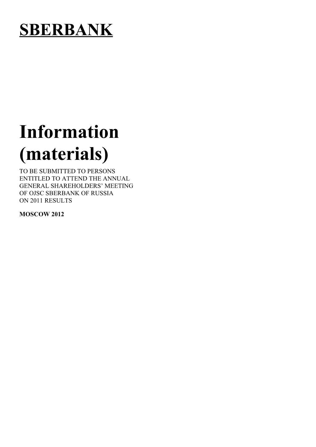 Information (Materials)