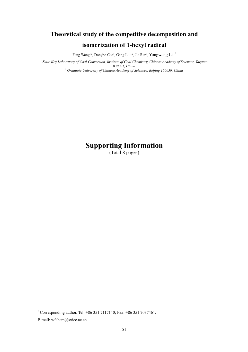 DFT Investigations of Pyrolysis of F-T Liquid Fractions: Enthalpies of Formation and C-C