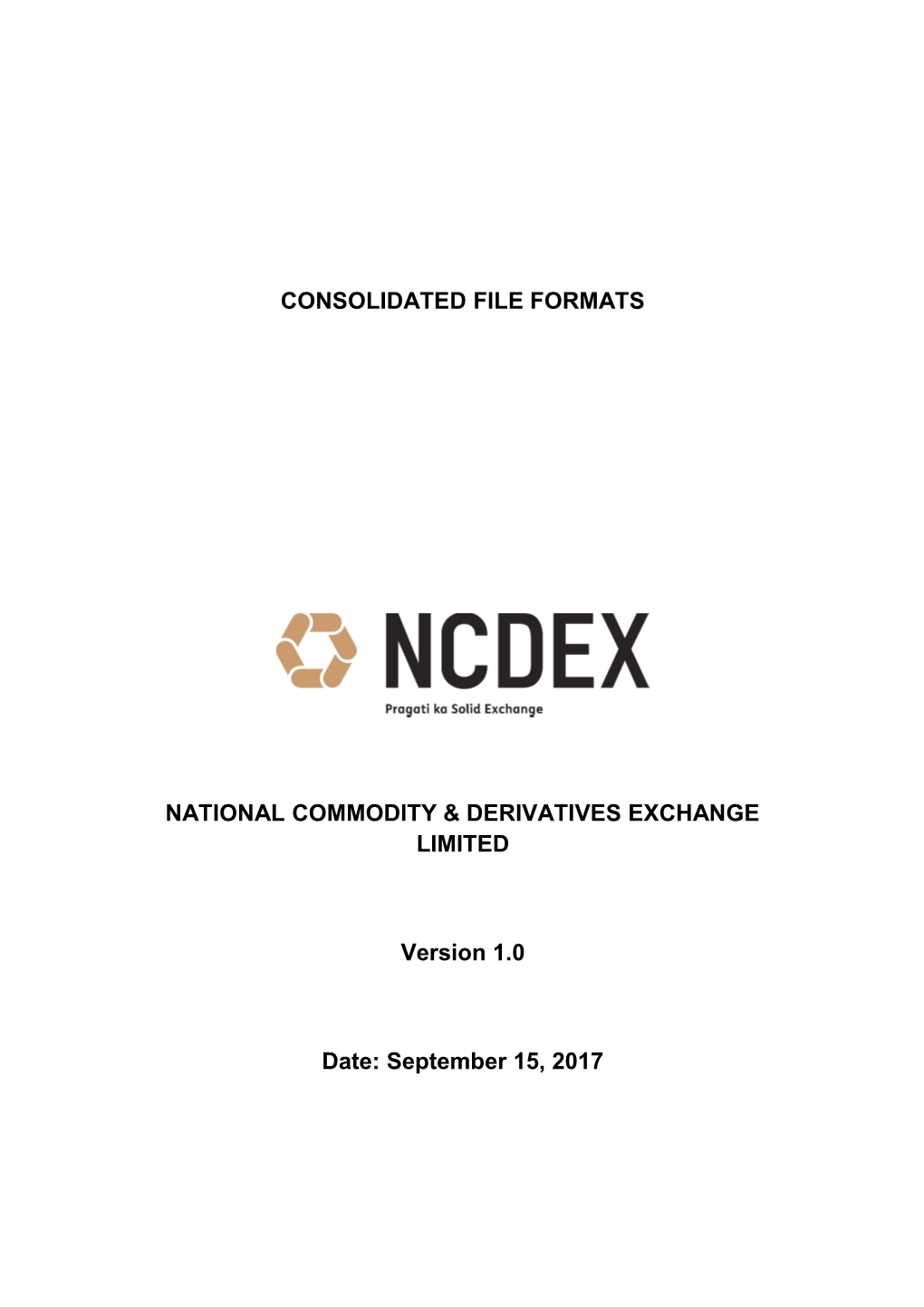 National Commodity & Derivatives Exchange Limited