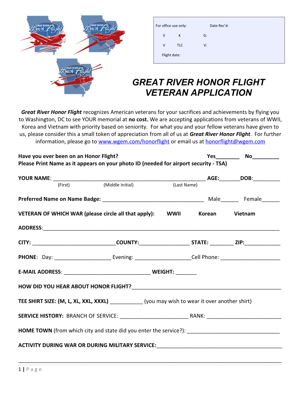 Great River Honor Flight