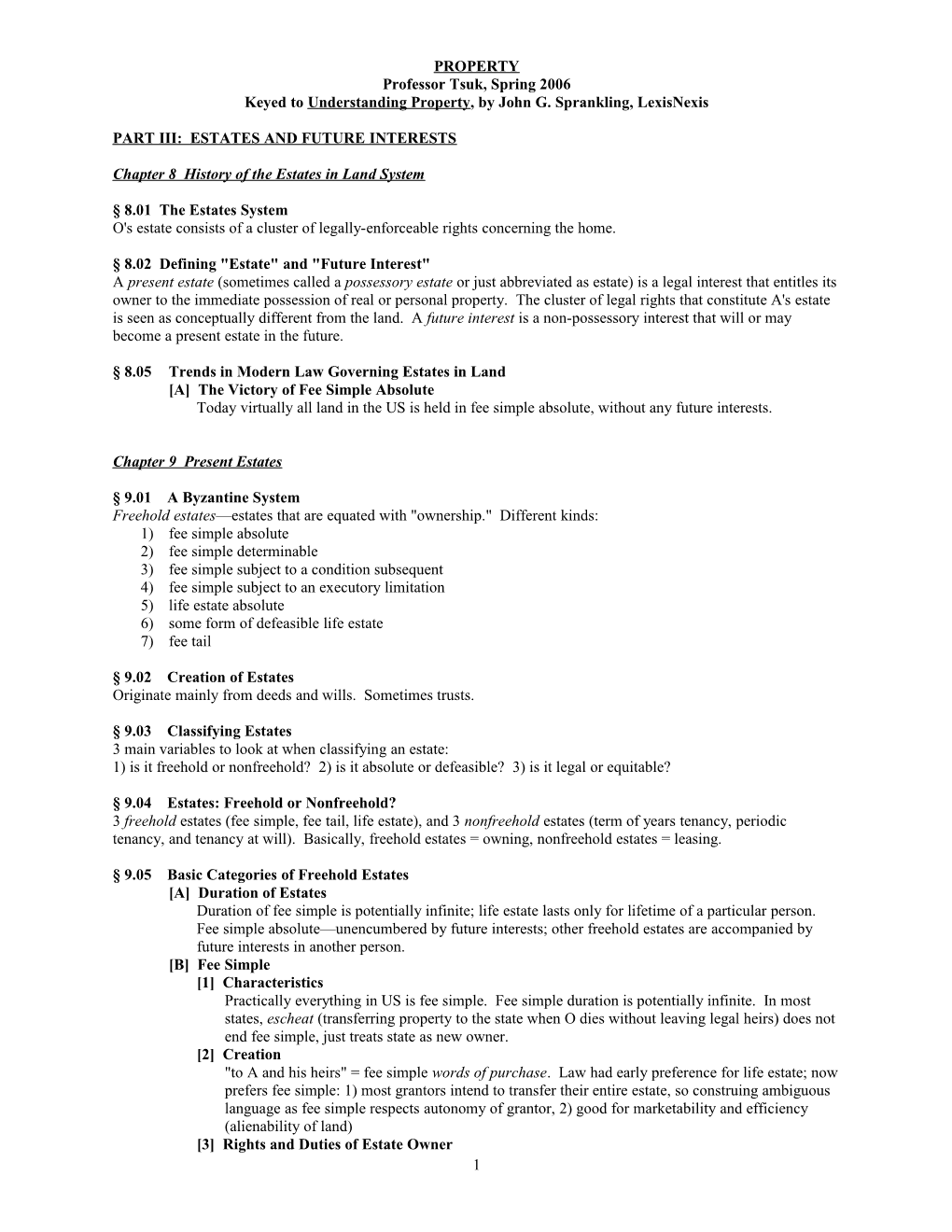 Part Viii: Land Use Controls Private