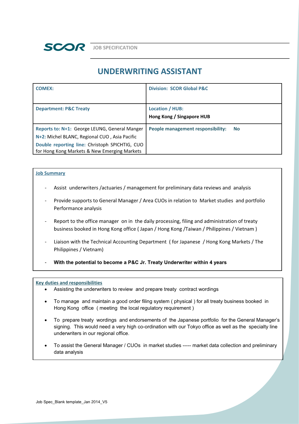 Template Job Spec