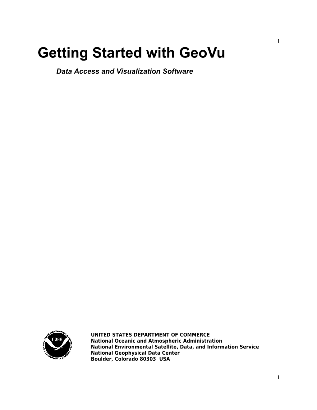 Getting Started with Geovu