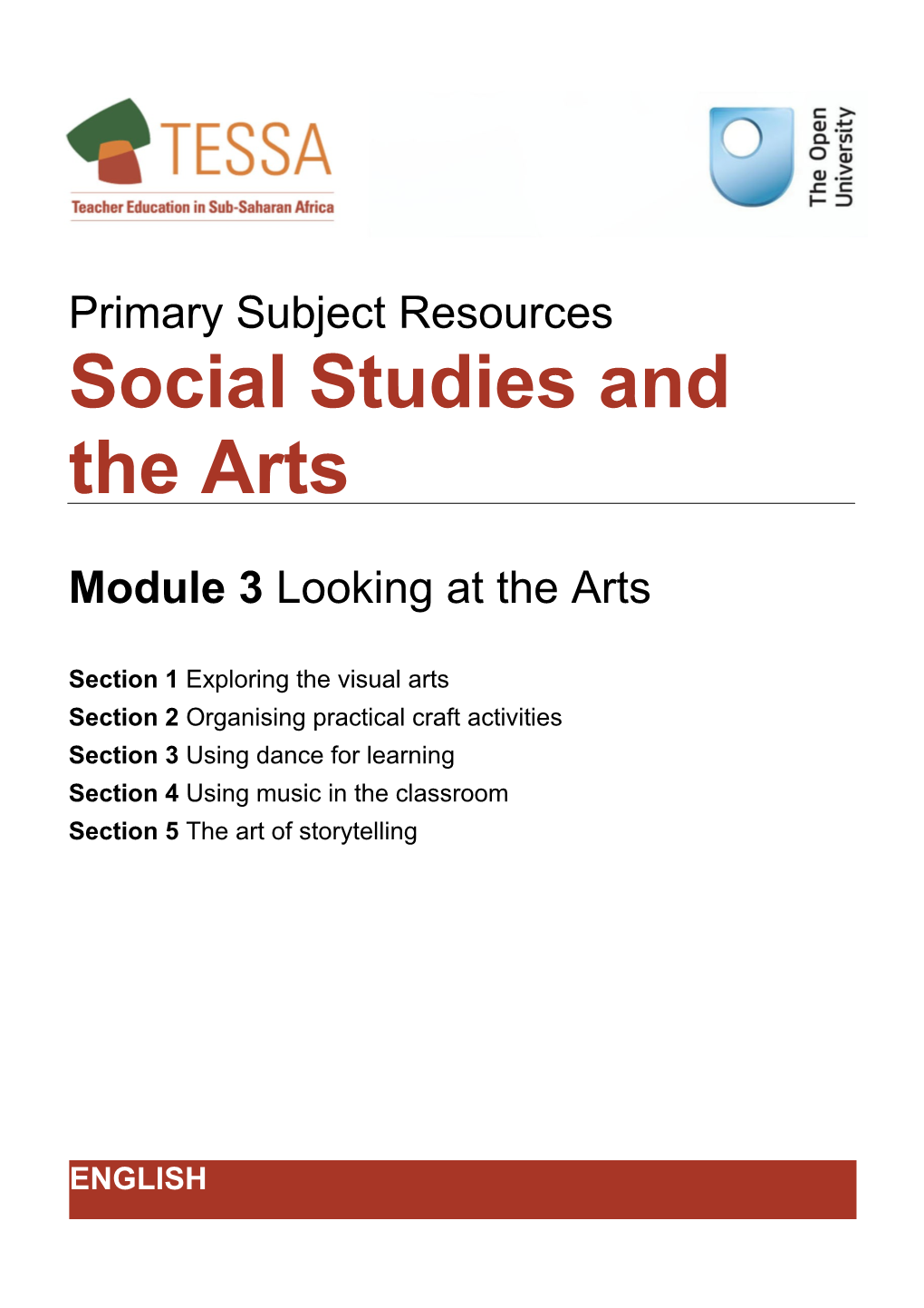 Module 3: Looking at the Arts