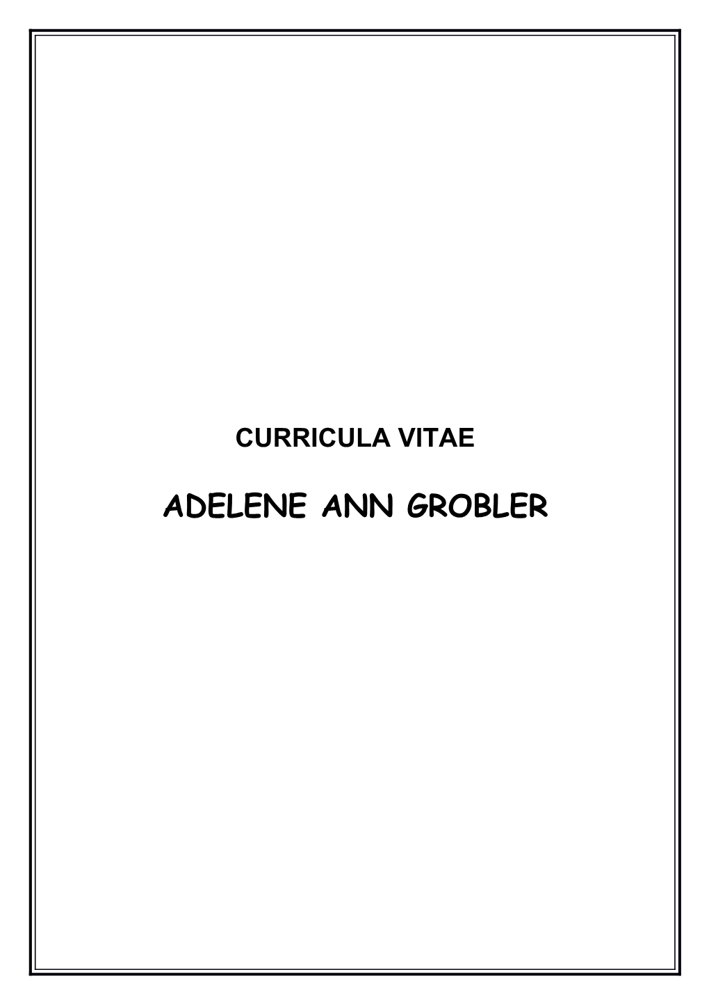 Adelene Ann Grobler