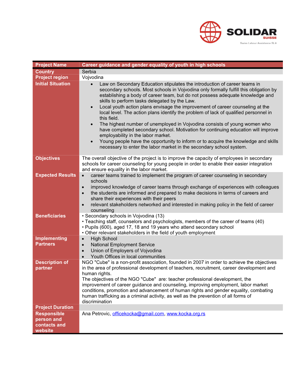 Law on Secondary Education Stipulates the Introduction of Career Teams in Secondary Schools