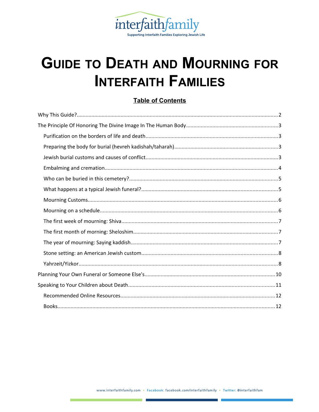 Guide to Death and Mourning for Interfaith Families