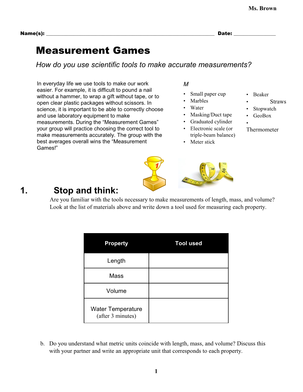 How Do You Use Scientific Tools to Make Accurate Measurements?