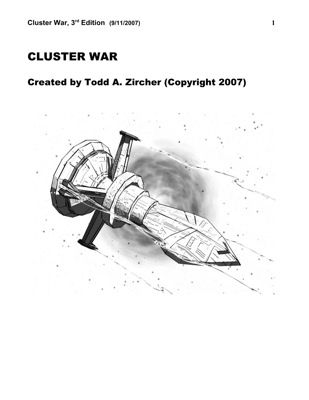 Cluster War, 3Rd Edition