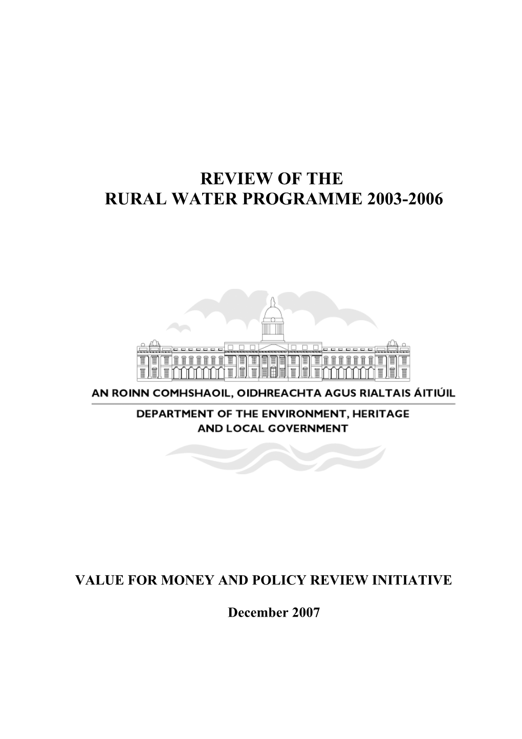 Rural Water Review 2007