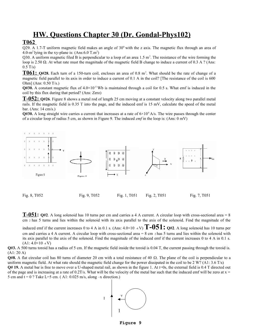 HW. Questions Chapter 30 (Dr. Gondal-Phys102)