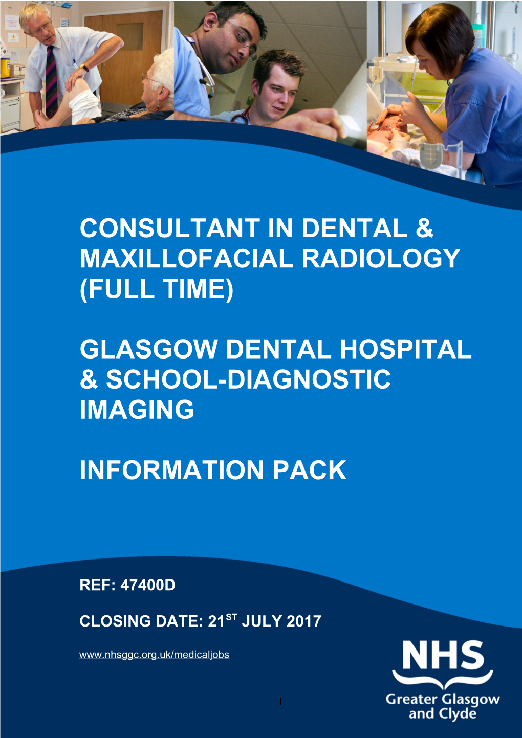 CONSULTANT in DENTAL & MAXILLOFACIAL RADIOLOGY (Full Time)