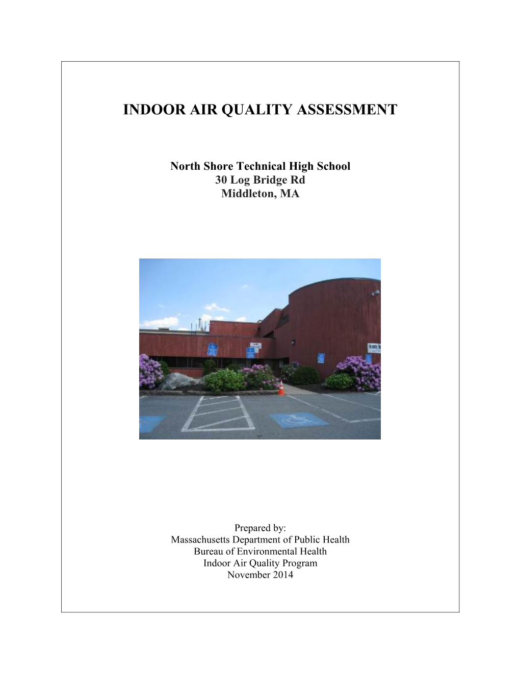 Indoor Air Quality Assessment - North Shore Technical High School, Middleton, MA