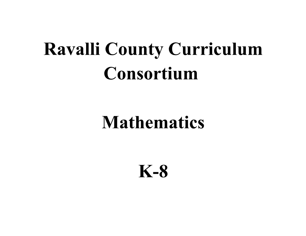 Ravalli County Curriculum Consortium