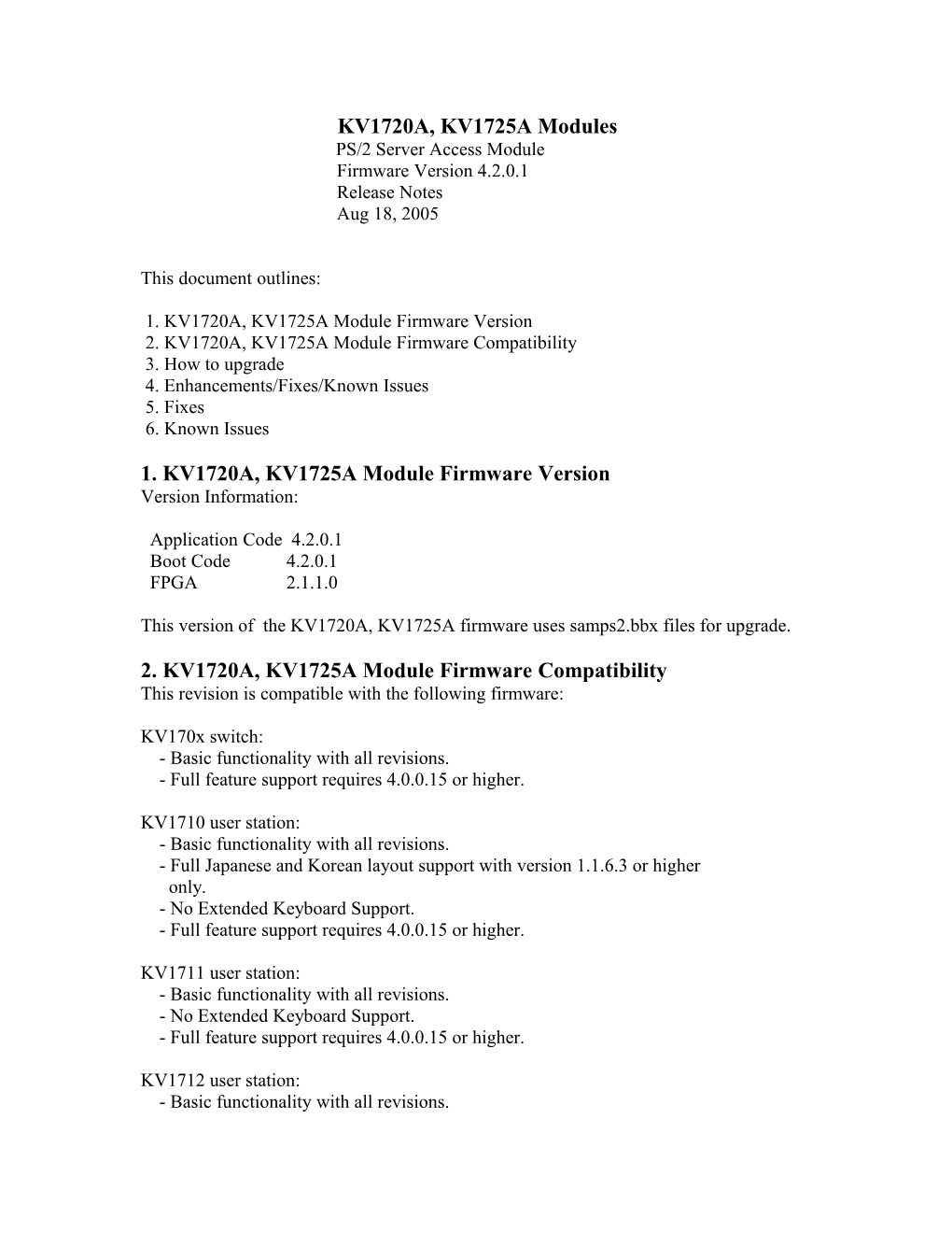 PS/2 Server Access Module