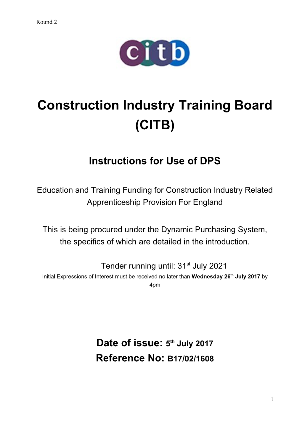 Construction Industry Training Board (CITB)