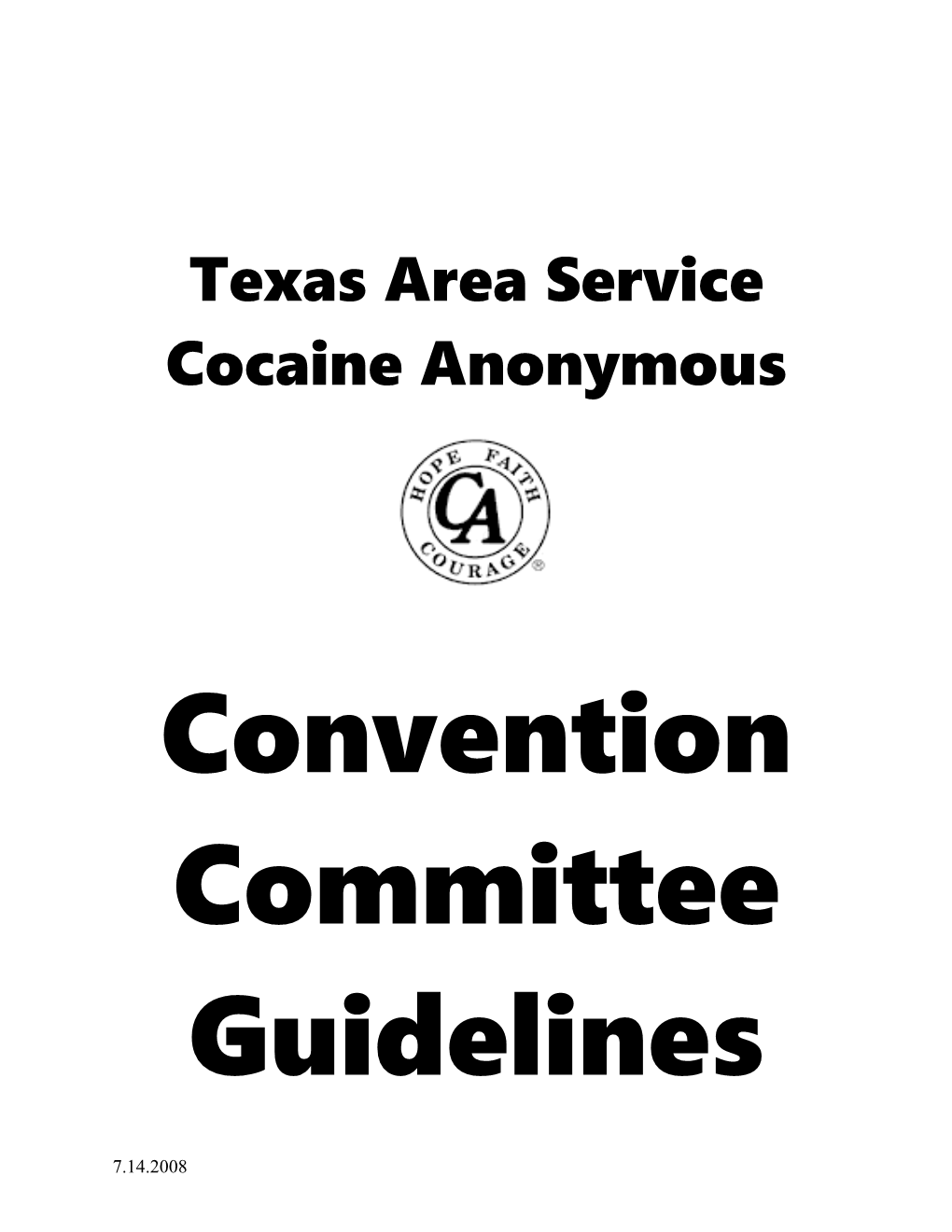 Texas Area Service Convention Committee