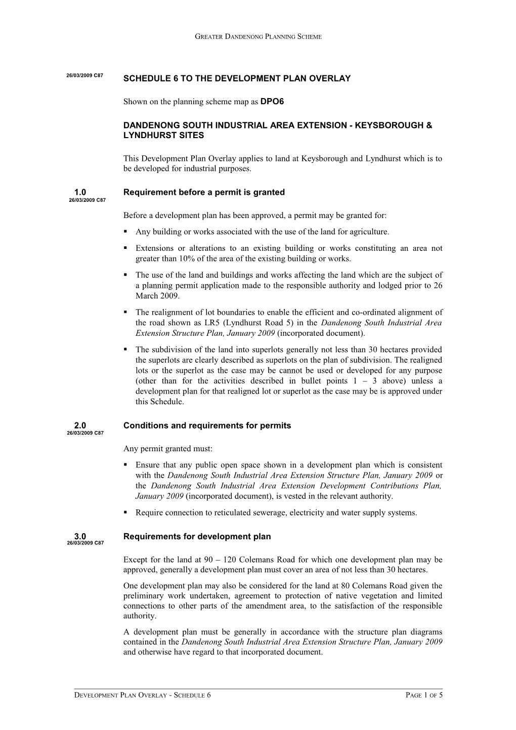 Greater Dandenong Planning Scheme