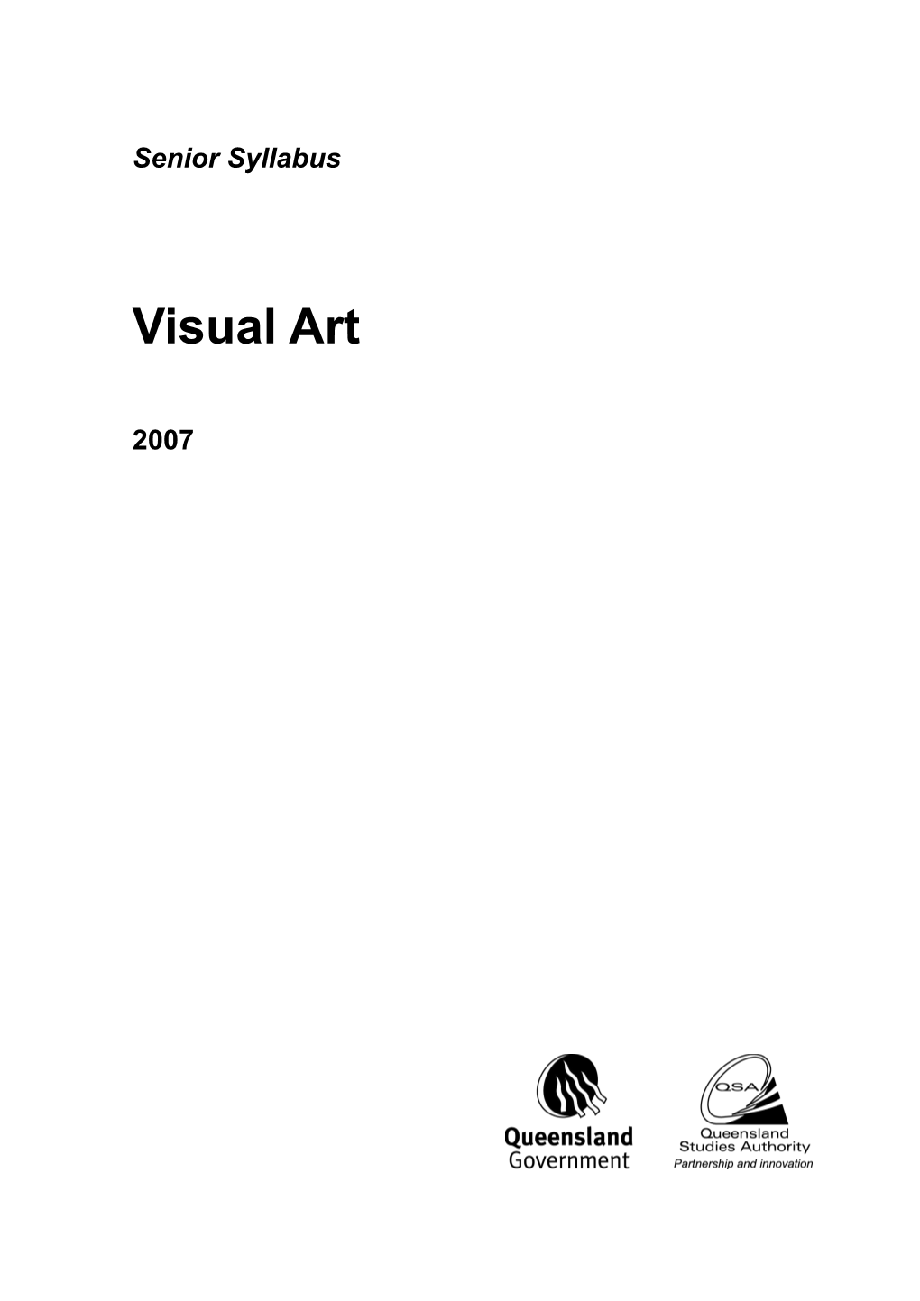 Visual Art (2007) Senior Syllabus