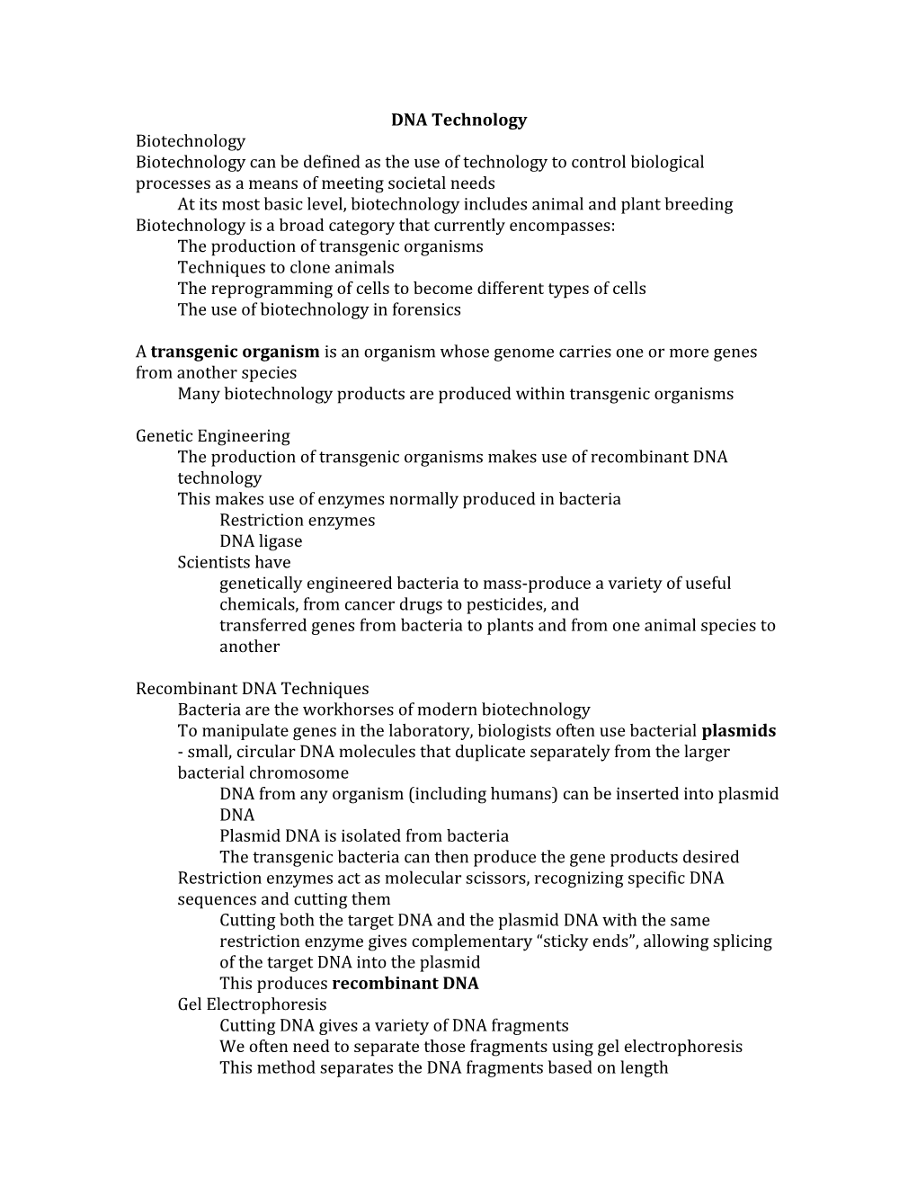 At Its Most Basic Level, Biotechnology Includes Animal and Plant Breeding