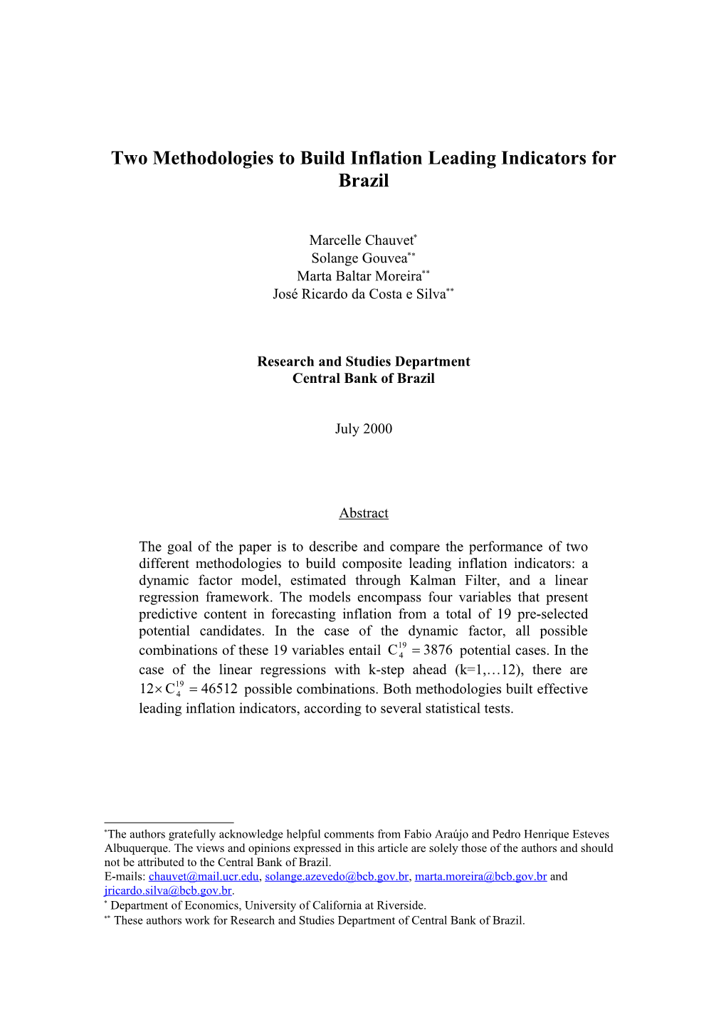 In Opposition to Macroeconomics Models, Leading Indicators Have Very Little Theory, Or