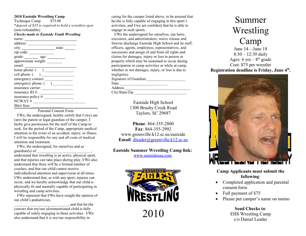 2009 Eastside Wrestling Camp