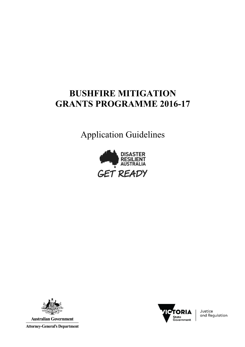 Bushfire Mitigation Grantsprogramme 2016-17