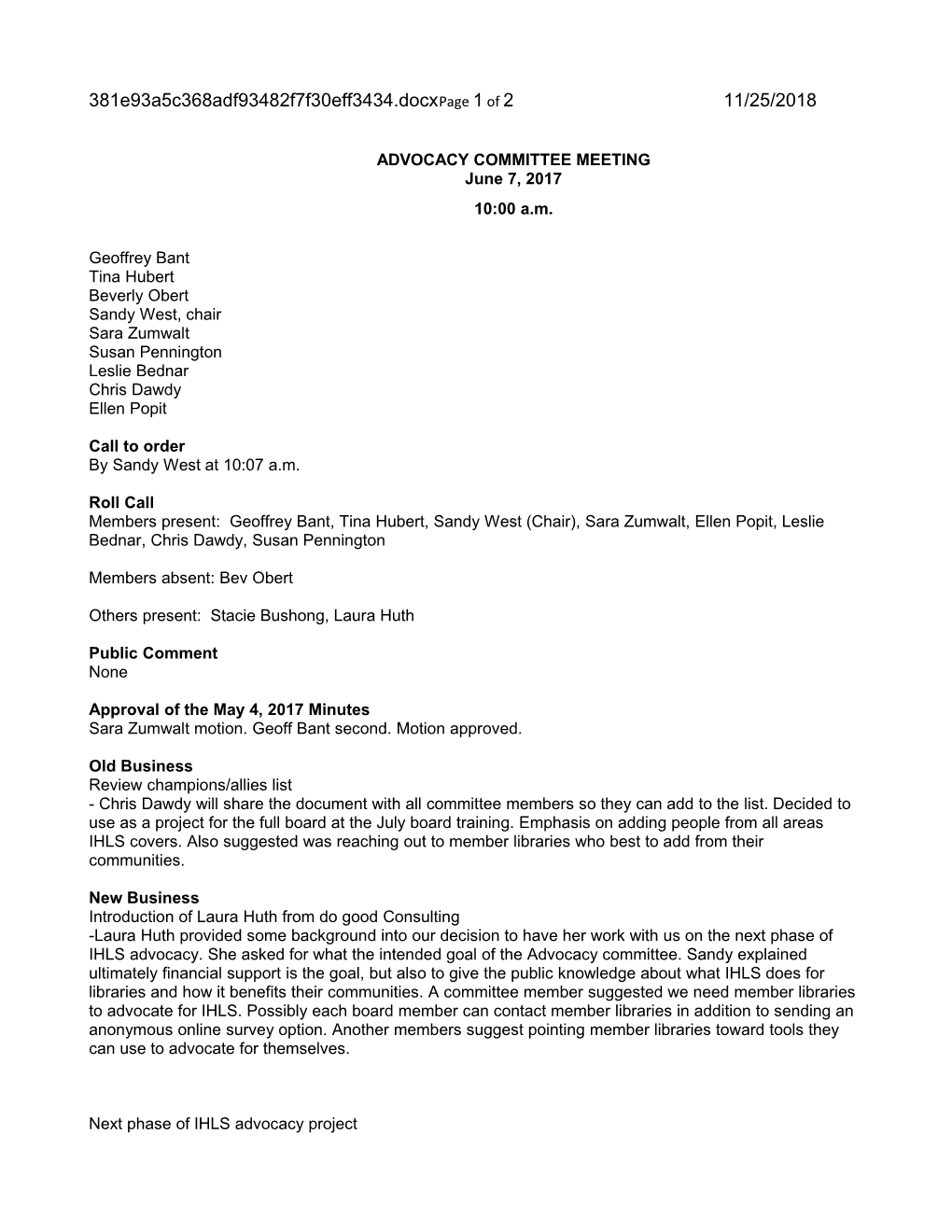 3.1 DRAFT Minutes-Advocacy Comm Mtg 06-07-17Page 1 of 212/6/2018