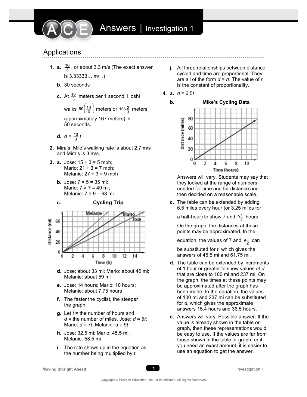 Answers Investigation 1