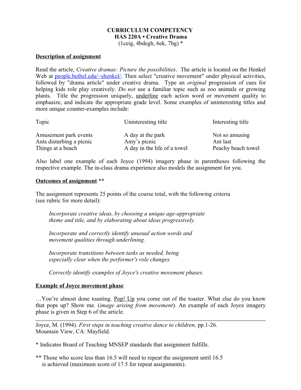 Curriculum Competency