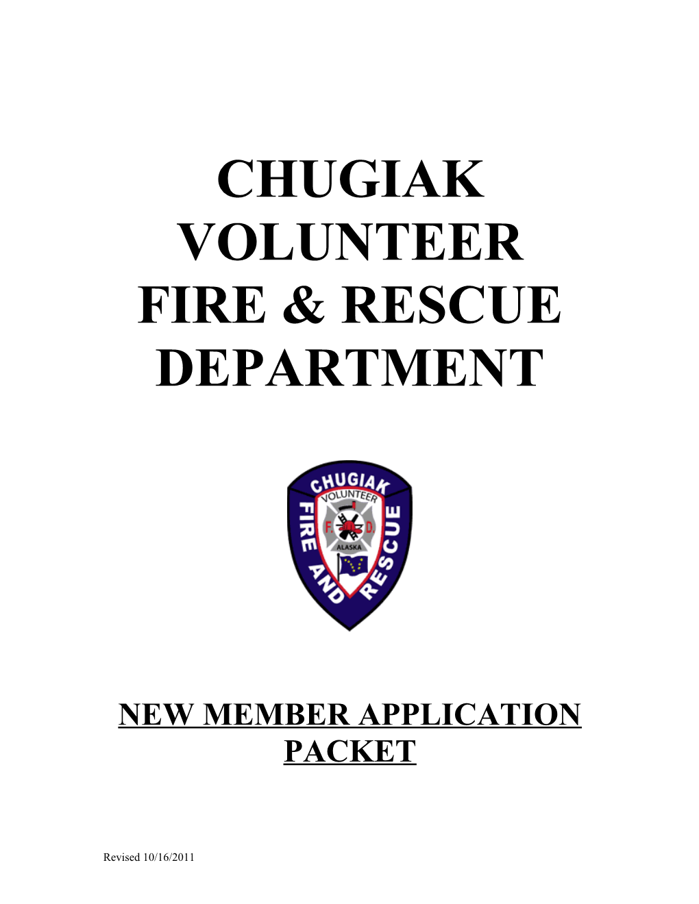 New Member Application Packet