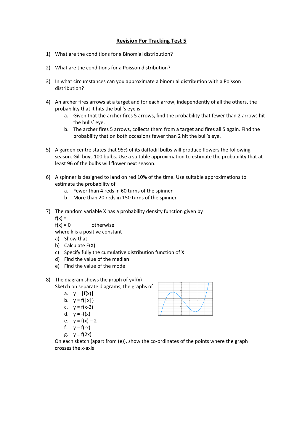 Revision for Tracking Test 5