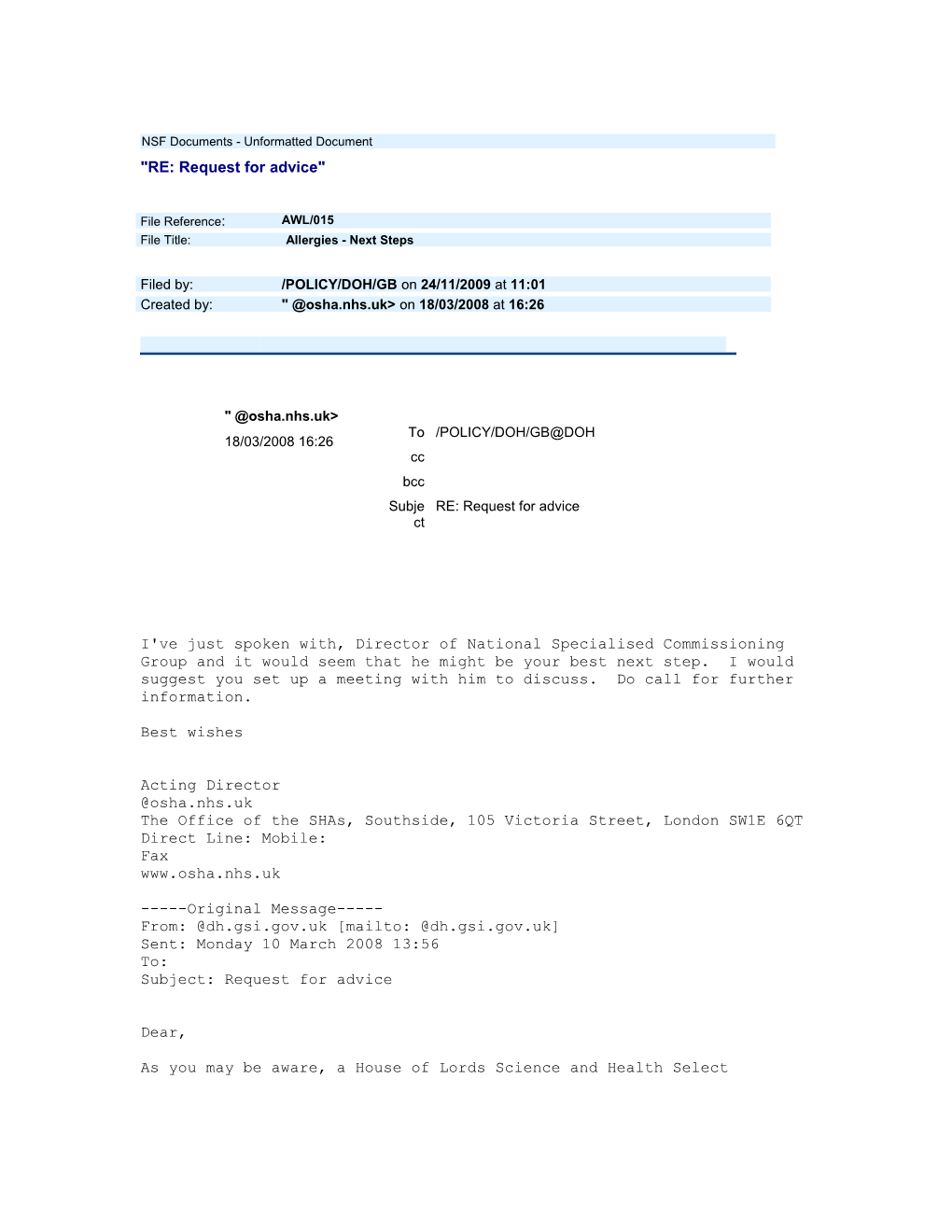 NSF Documents - Unformatted Document