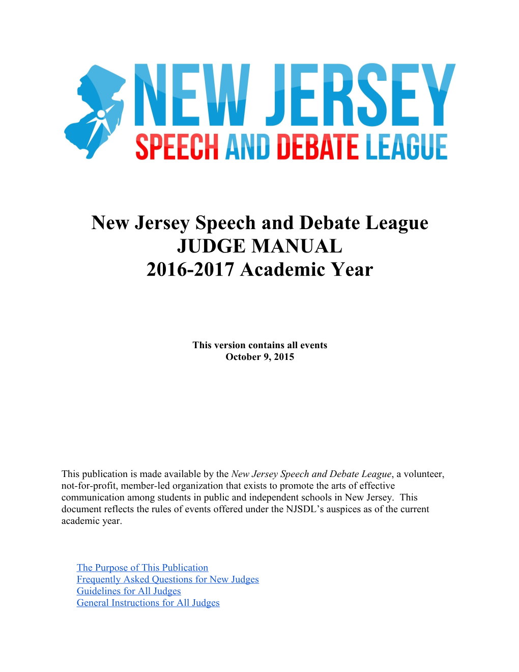 New Jersey Speech and Debate League